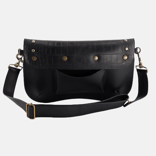 BOLSO STAR KHARA DE PIEL NEGRO