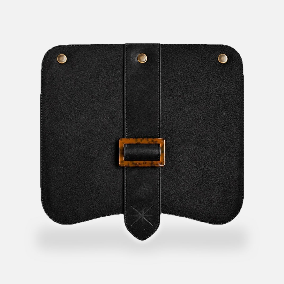 Rabat Baby Thara nubuck noir à boucle ambrée, vu seul
