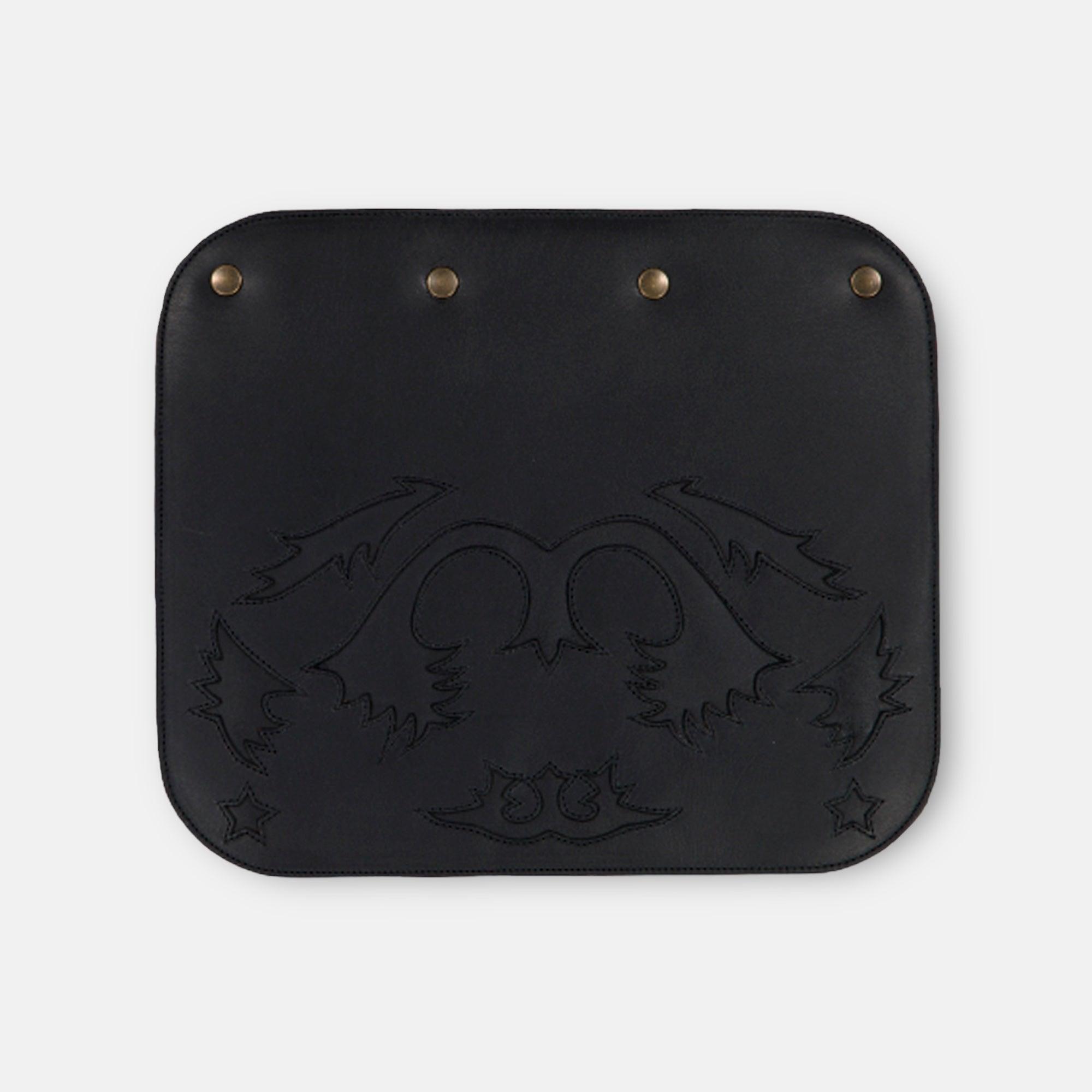 SOLAPA ESTRELLA RANCHO PIEL NEGRO