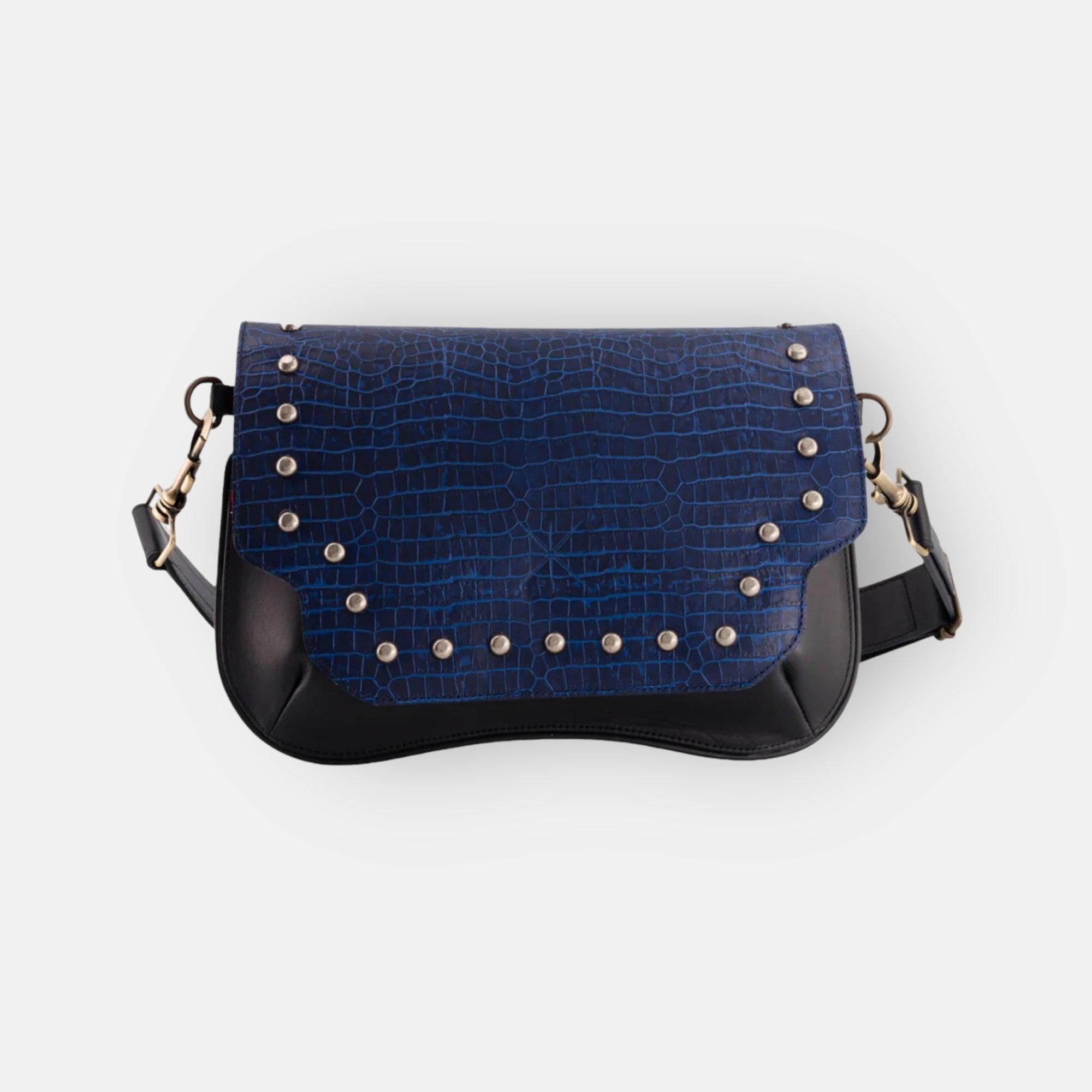 SAC BABY KHARA MARINE CUIR