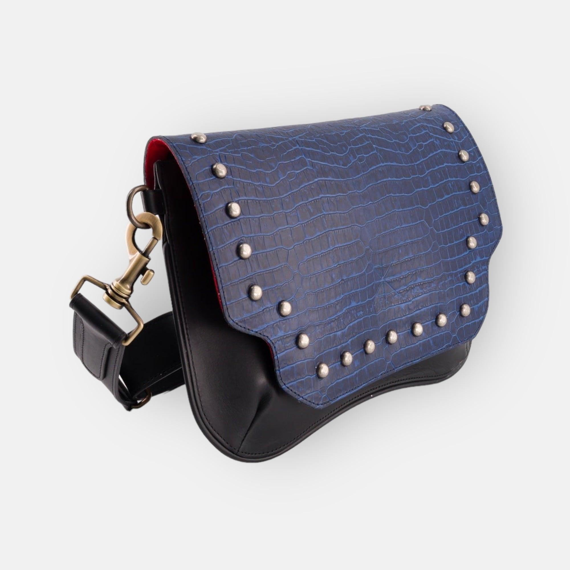 SAC BABY KHARA MARINE CUIR