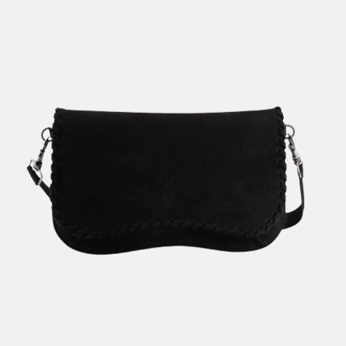 BOLSO TRESSA DE NOBUCK ESTRELLA NEGRA