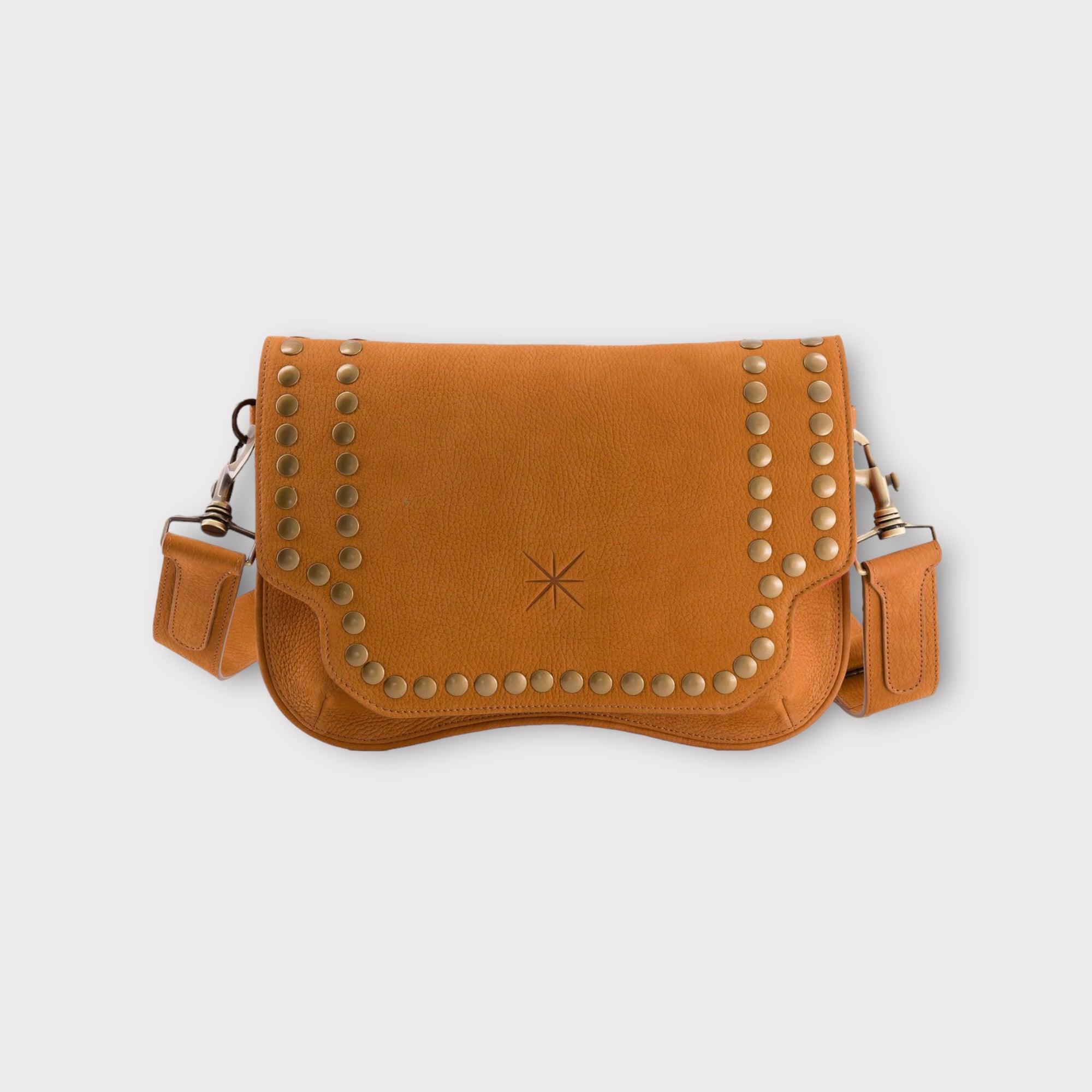 BOLSO BABY SIDIA NOBUCK CAMEL