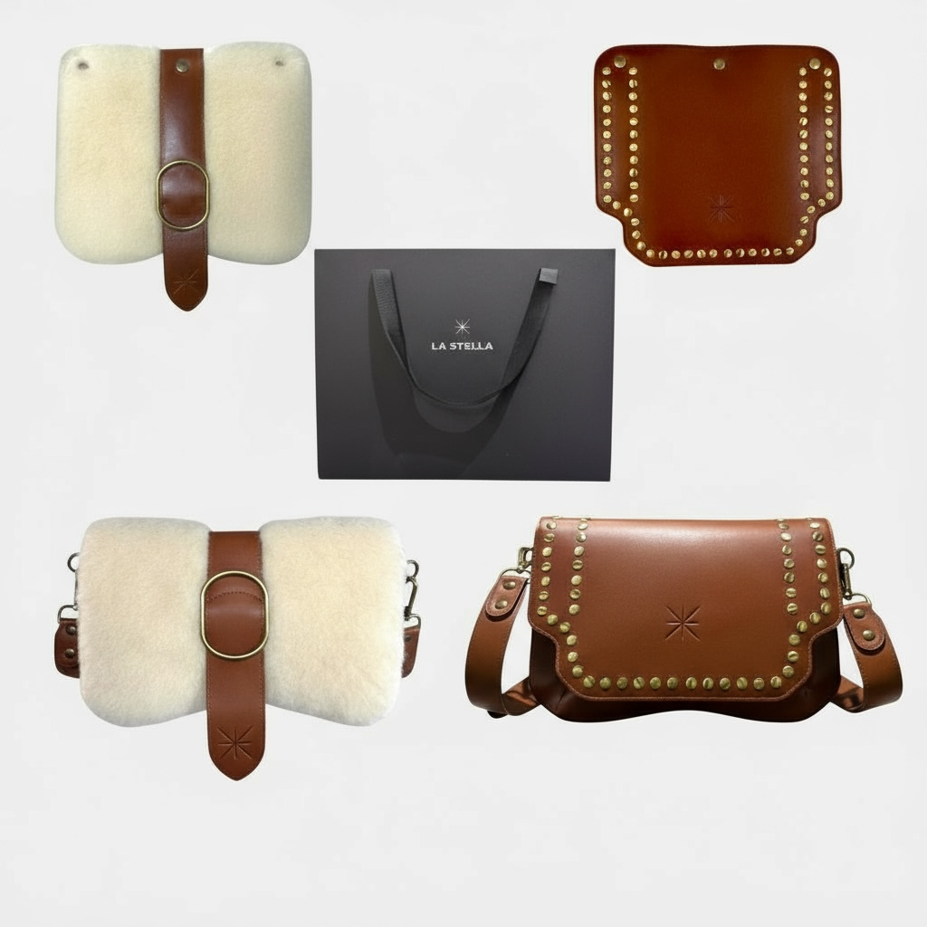 COFFRET BABY DOUBLE MARRON GLAÇÉ THARA MOUTON/SIDIA