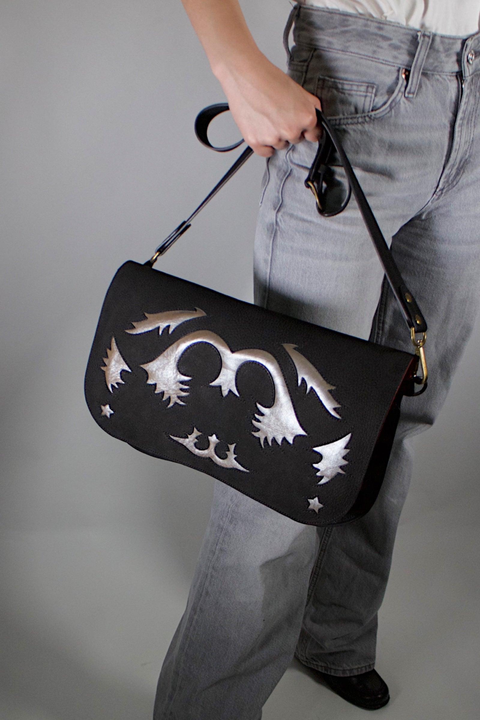 SOLAPA ESTRELLA RANCHO CUERO NEGRO/PLATA