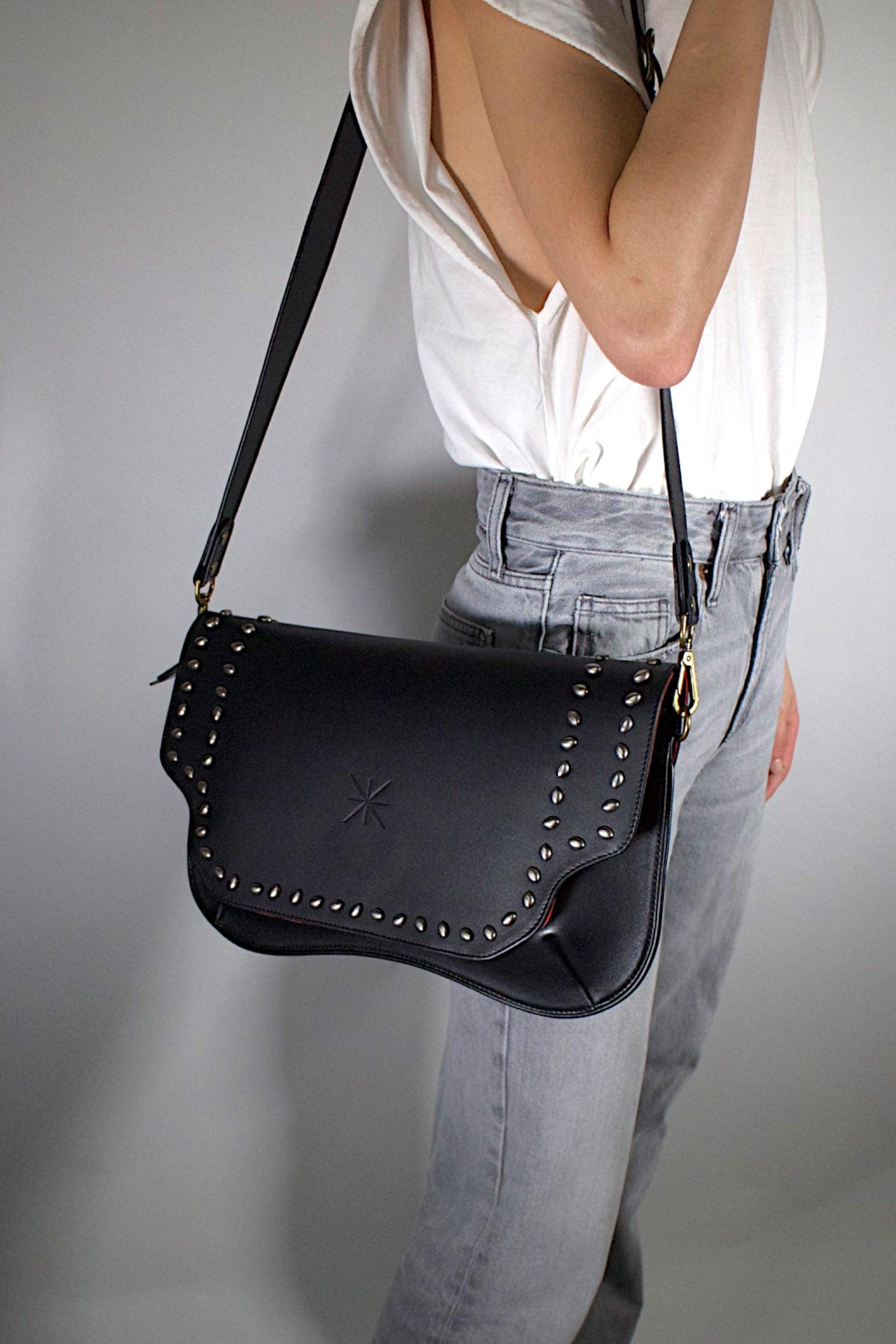 BOLSO STAR SIDIA DE PIEL NEGRO