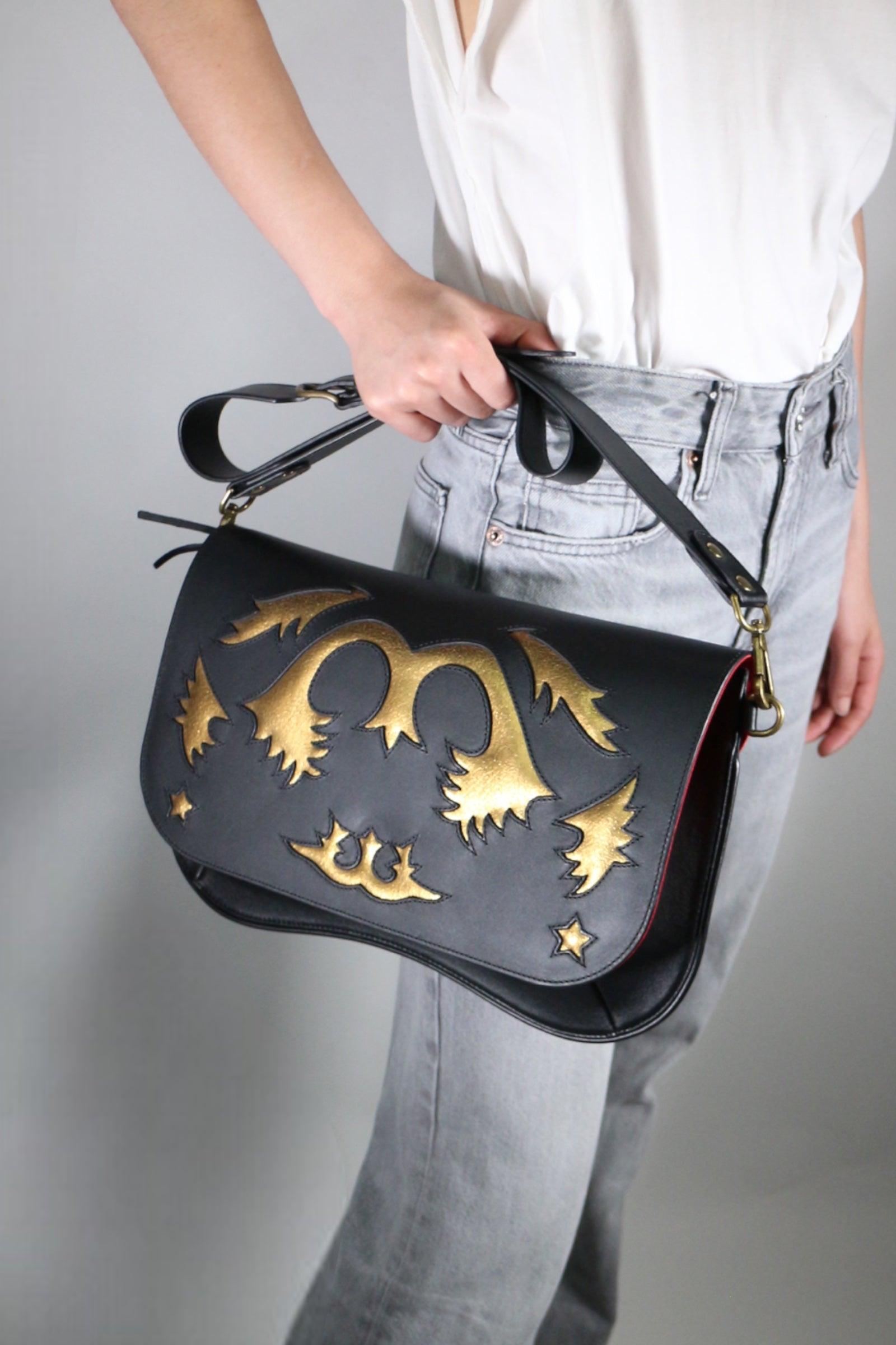BOLSO STAR RANCHO NEGRO/ORO
