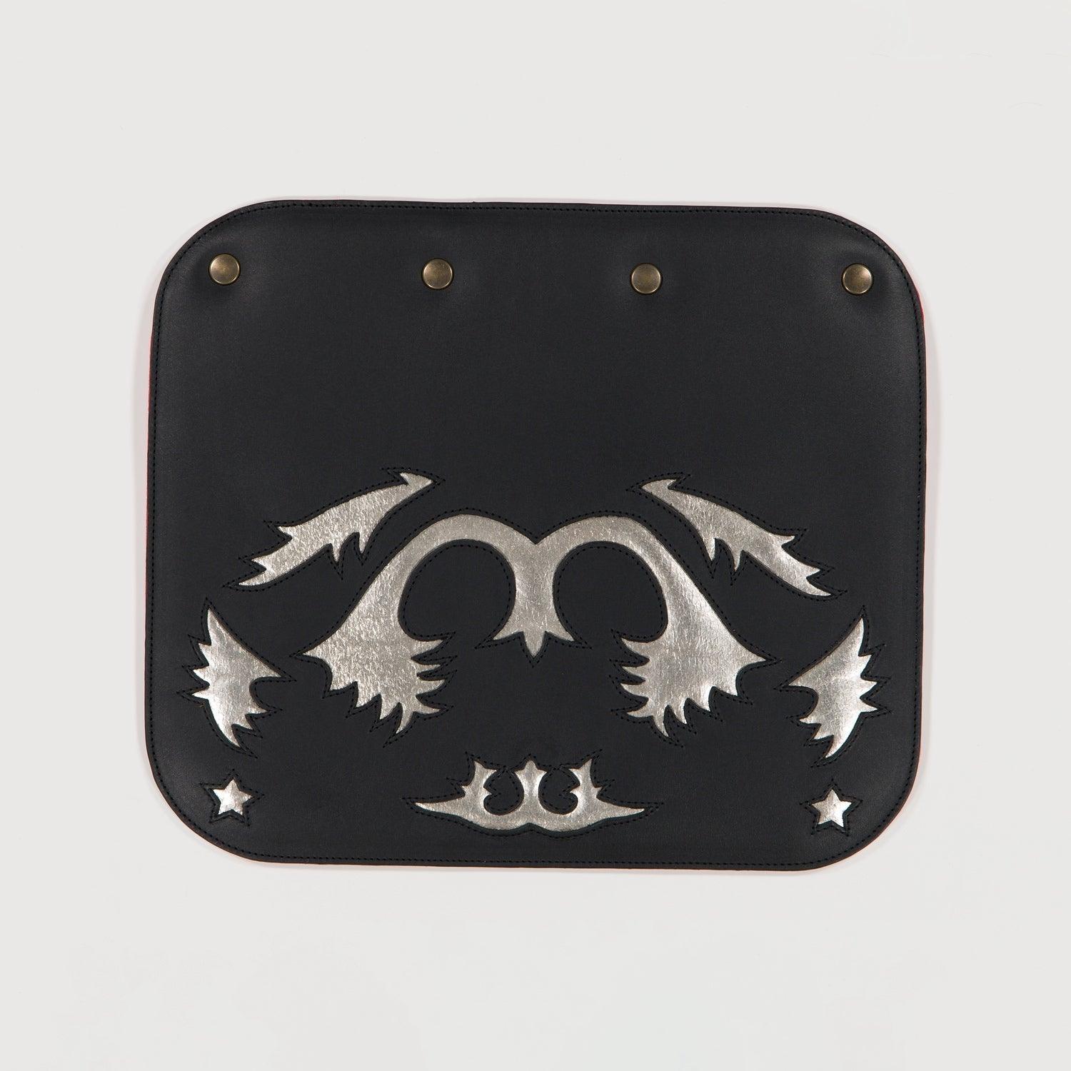 SOLAPA ESTRELLA RANCHO CUERO NEGRO/PLATA