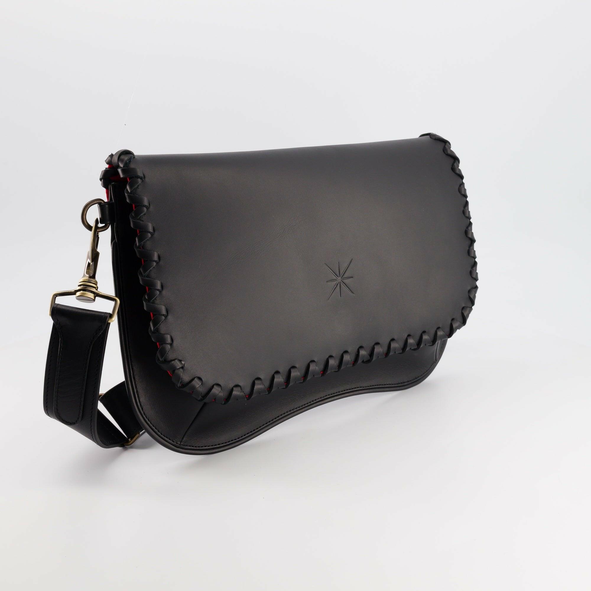 BOLSO STAR TRESSA DE PIEL NEGRO