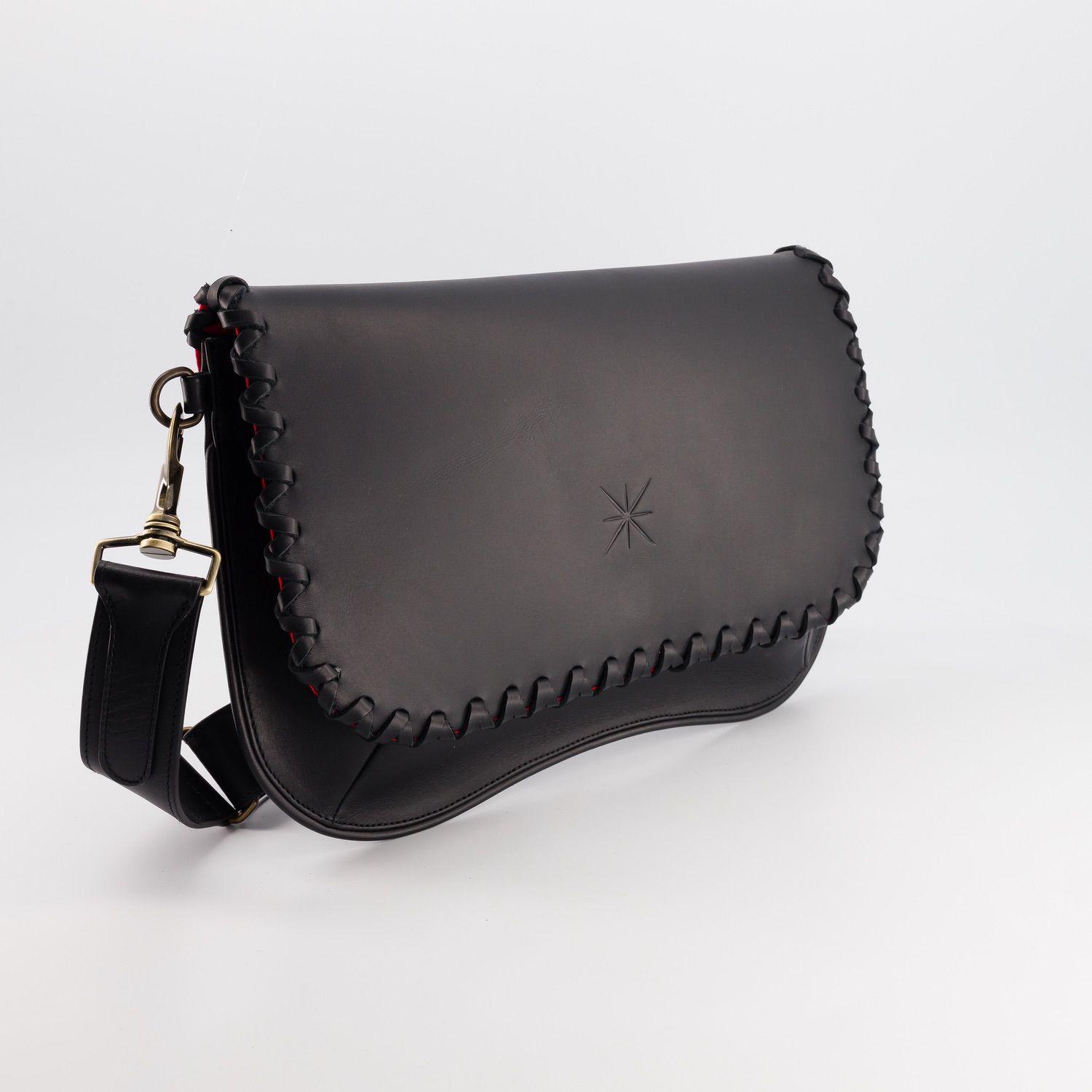 SOLAPA ESTRELLA TRESSA PIEL NEGRO