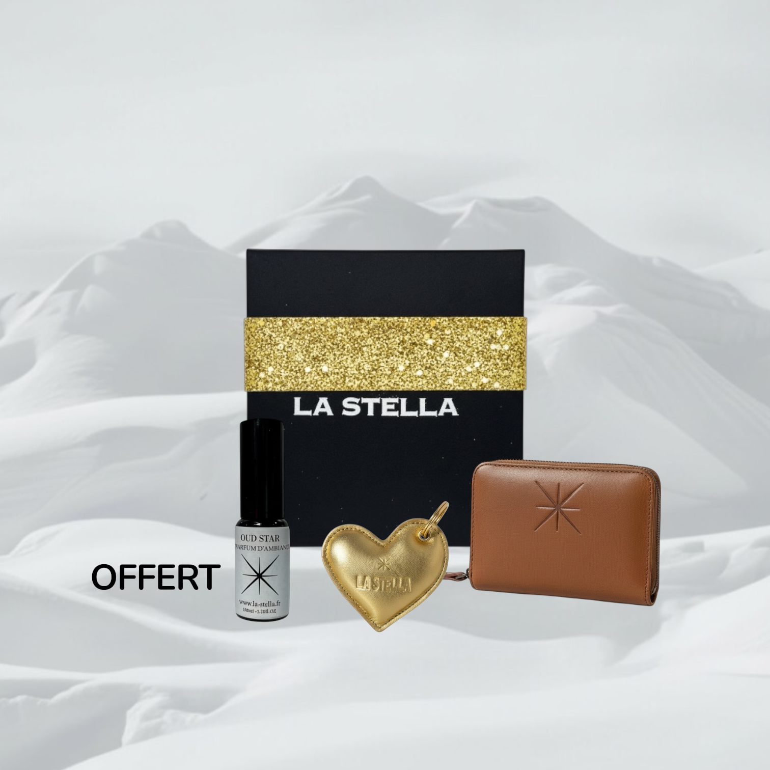 COFFRET COMPAGNON CUIR CAMEL