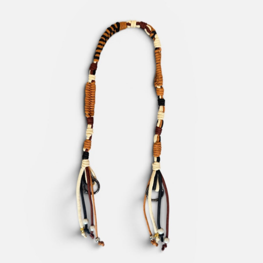 BANDOULIÈRE JUICY CAMEL/NOIRE (PRÉCOMMANDE)