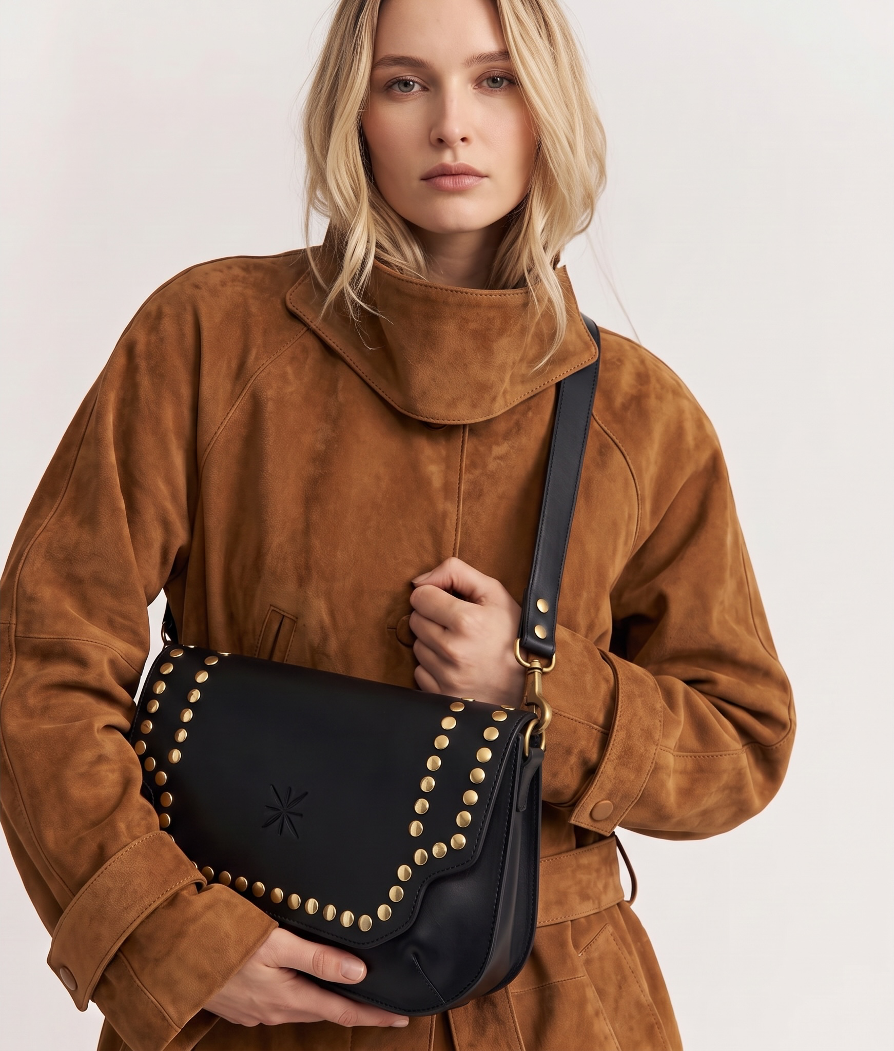 SAC BABY DOUBLE SIDIA CUIR NOIR