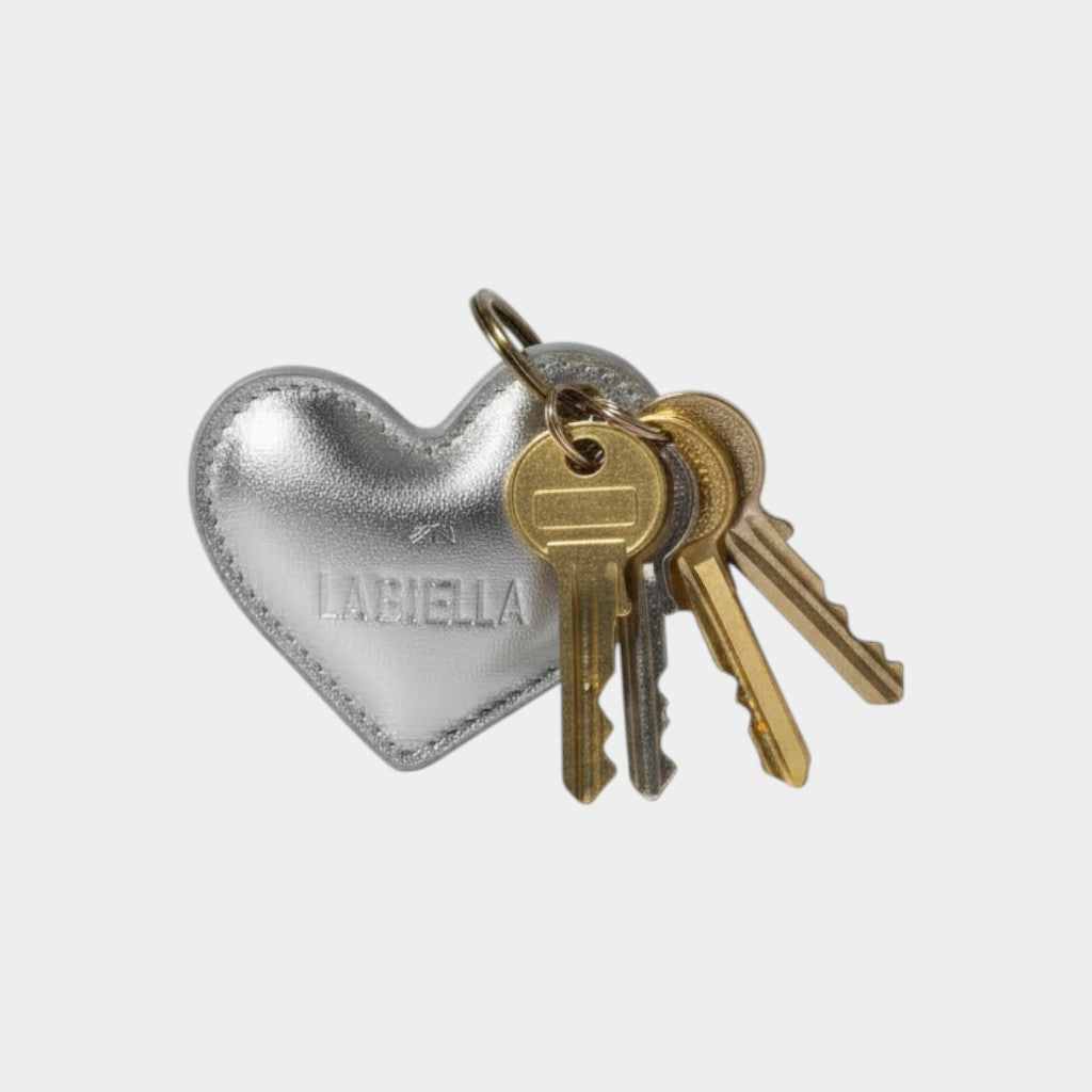 PORTE-CLÉS « HART »CUIR ARGENT
