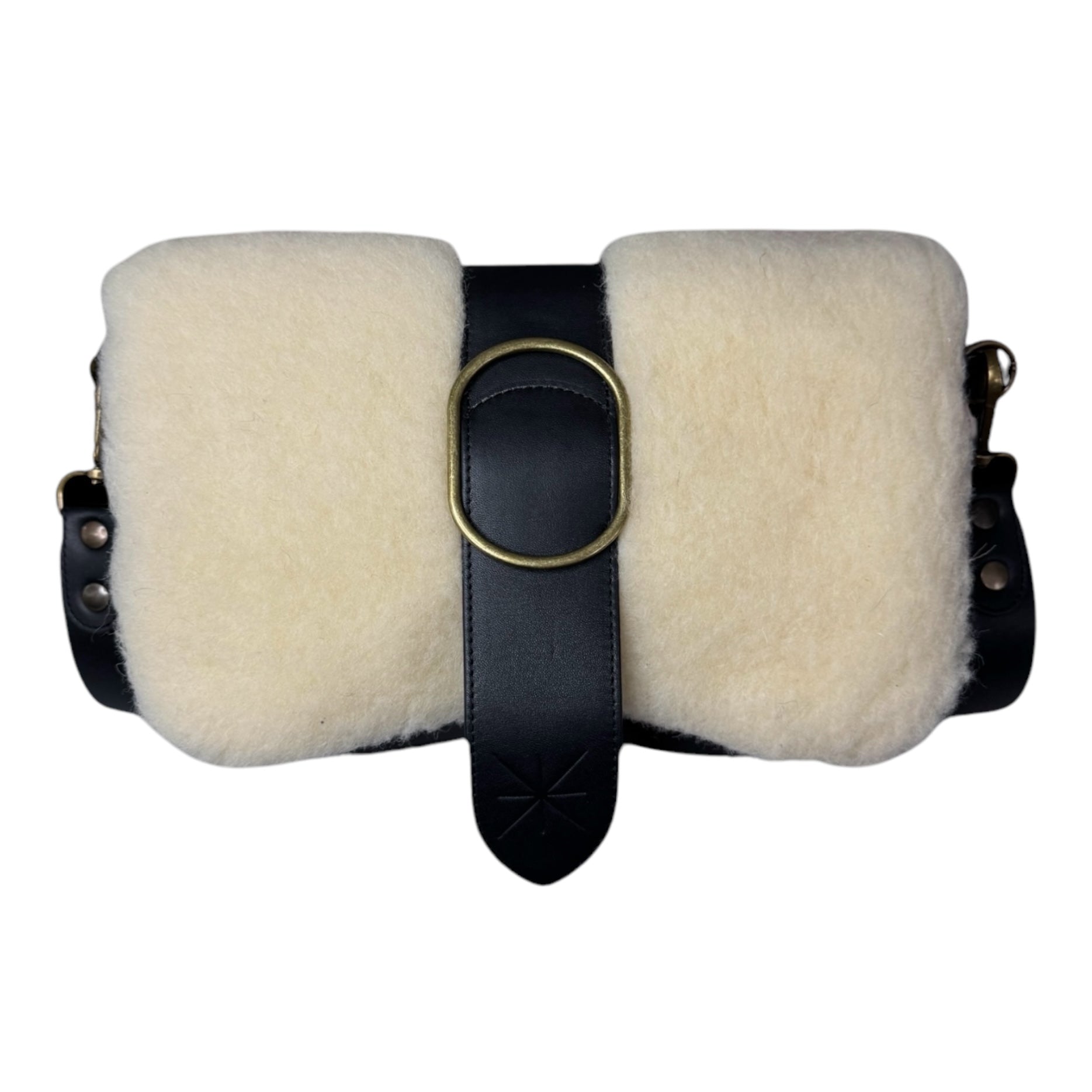 SAC BABY DOUBLE THARA MOUTON NOIR