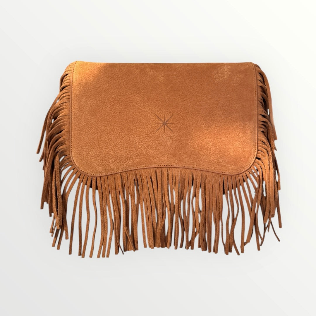 BOLSO BEBE HEVA NOBUCK CAMEL