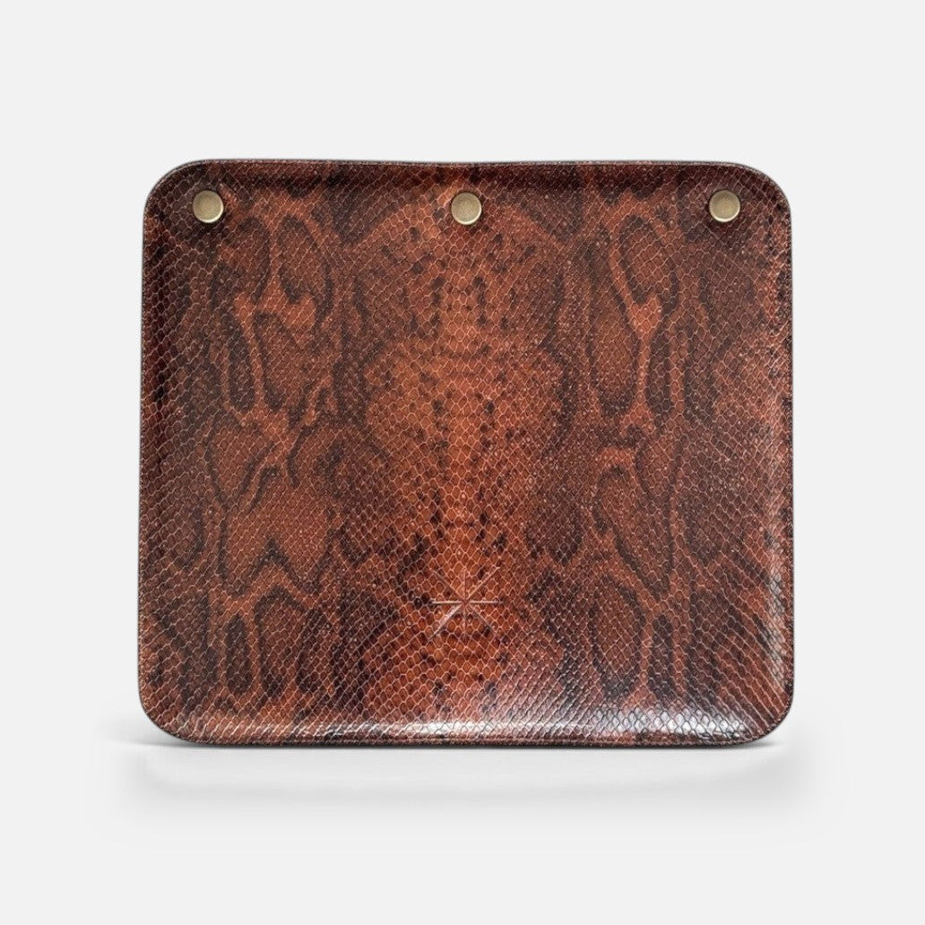 Rabat Baby python cuivré et noir — La Stella