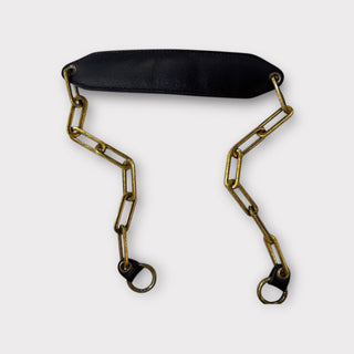 BANDOLERA CORTA CADENA NEGRO/ANTIC 