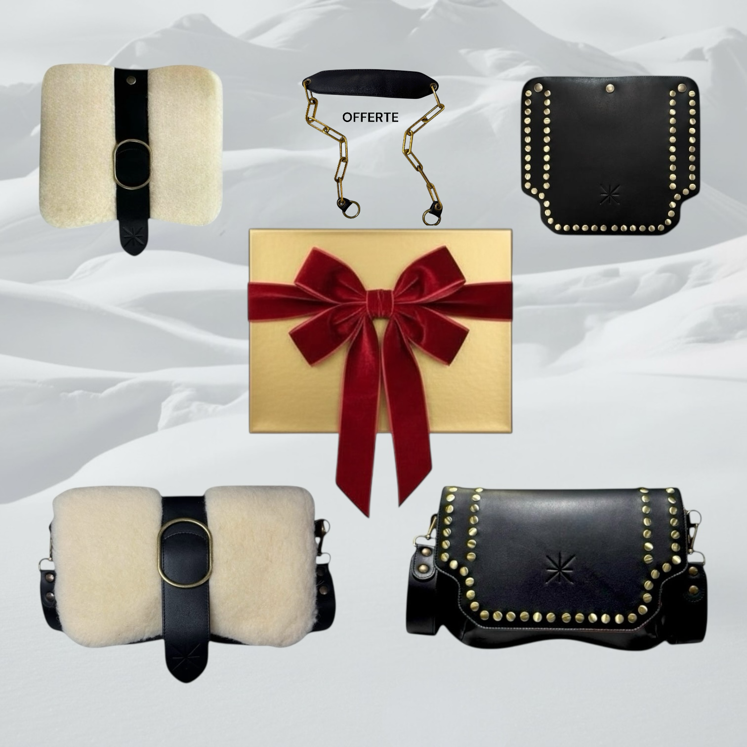 COFFRET BABY DOUBLE THARA/SIDIA NOIR NOËL