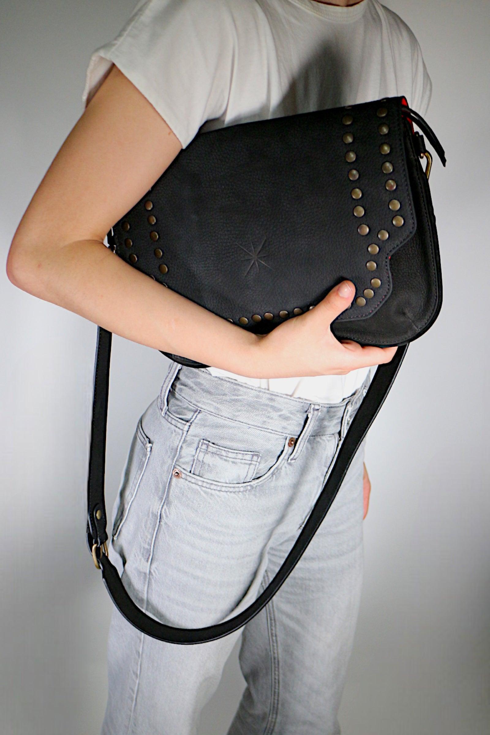 BOLSO BABY SIDIA NUBUCK NEGRO