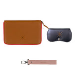 Coffret compagnon cuir camel